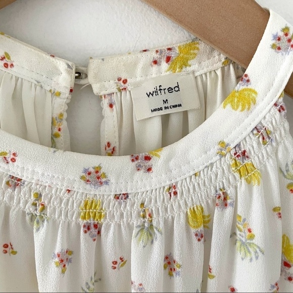 Wilfred Aritzia Effet Floral Mini Dress Medium - Picture 10 of 11